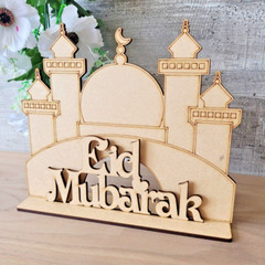 Ramadan Eid Mubarak Table Decoration Signs ,Ramadan Gift, Eid Gift Free Ship