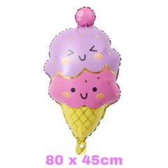 Large Cute Ice Cream Candy Foil Balloons Birthday Decoration Balloon Home Decor