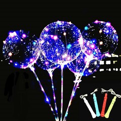 LED Light Up Bobo Kit 8 pack flashing handles sticks connectors cup NO BALLOONS