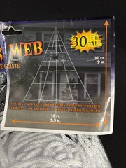 Forum Novelties Giant White Spider Web Halloween Party Decoration 60 Inches