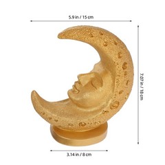 Eid Mubarak Resin Craft Statue Table Ornament with Middle Eastern Islamic Design