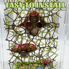 Jumping Spider Enclosure Accessories – 3 Pcs Jumping Spider Mushroom Styling Pla