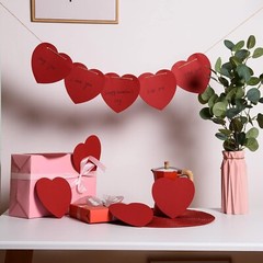72 Pcs Large Heart Paper Cutouts Red Heart Shapes Paper Cut Out Valentines He…
