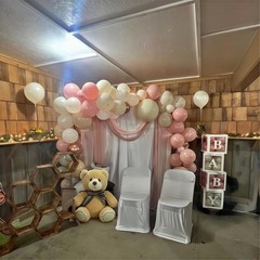 Dusty Pink Balloons, 60Pcs Pastel Light Pink and White Balloon Beige Sand Whi…