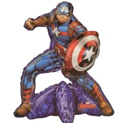 Marvel Avengers Captain America Air-Filled Balloon 22×26 Inch No Helium Required