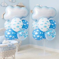 Cloud Party Balloons Stand Kit 2 Sets, Balloon Centerpieces for Tables with C…