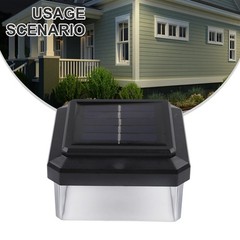 Energy Efficient Solar Powered Fence Light Fits Rod Mat Fences Easy to Mount