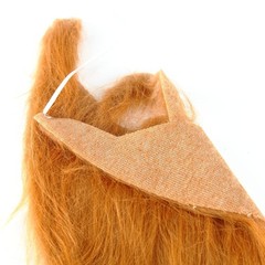 FAKE BEARD AND MUSTACHE COSTUME SET BROWN HALLOWEEN PARTY FESTIVAL ACCESSORY