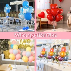 4Pc Balloon Stand Kit with Sticks & Bases Table & Floor Party Decorations