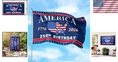 3×5 Ft Double-Sided 250th Anniversary American Flag – Perfect for July 4th Decor