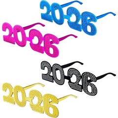 Graduation Photo Booth Props 2026 Glasses – 4PCS, Class of 2026 Graduation