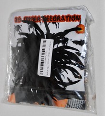 New 120pc Black 3-D Bats and 24 Spiders Decorations with Adhesive Sitckers