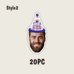 Personalized Birthday Party Banner with Name,Age &Photo – Custom Numbered Years◐
