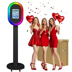 Portable Photo Booth for Any iPad Metal Shell Selfie Station Photobooth Machine
