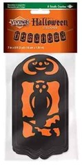 Beistle Vintage Halloween Streamer Hanging Banner 7″ x 6′, Black/Orange