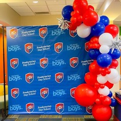 130Pcs Red White Blue Balloons Different Sizes 18″ 12″ 10″ 5″ Party Latex Balloo
