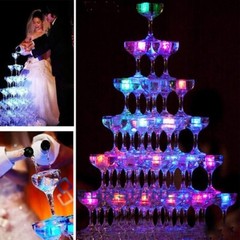 8PCS Light Up Ice Cubes Color Changing Led Ice Cubes for Drinks Glowing Water