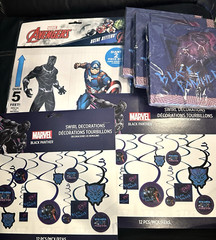 Black Panther Marvel Avengers Birthday Party Decoration Lot Wall Hanging Napkins