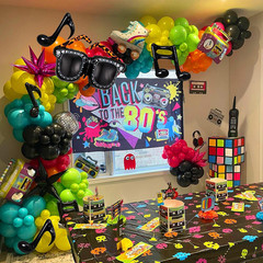 171Pcs 80s 90s Disco Balloon Arch Kit – Retro Party Decorations, Foil Balloons