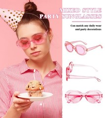 Matcheck 16 Mixed Style Sunglasses Retro Colored Party Favors Glasses Classic…