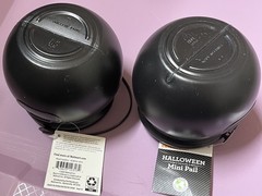 Way to Celebrate! Lot of 2 Mini Cauldron Kettles Novelty Candy Holders Halloween