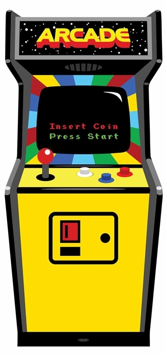 Video Arcade Game 1980’s Colour Lifesize Cardboard Cutout / Standee / Standup