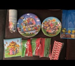 161 piece Super Mario Bros Happy birthday Themed set