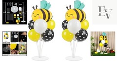 Delightful Bumble Bee Balloon Centerpieces – Perfect for Birthday & Baby Showers