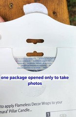 NEW! USA Flag Translucent Wraps for Flameless Candles -2 Pack -Reusable!