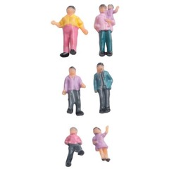 25 Pack Figures People 1:87 Scale Model Railway Passengers Accessories