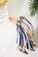 Wishprom 100 Pack Ribbon Wedding Wands Sticks Wedding Party Favors Streamers …