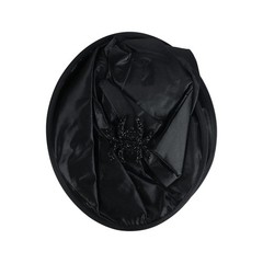 Black Masquerade Ruched Witch Hat Oversized Witch Hats Wide Brim Party Decor