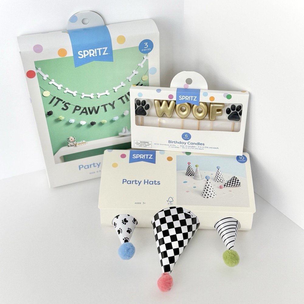 Dog/Pet Birthday Party Decorations 3pc set