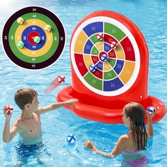 Pool Toys for Kids, Inflatable Dart Board Toss Water Game, Giant Pool Games f…