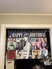 Taylor Swift Happy Birthday Banner Celebration Wall Hanging 38X56” Era Tour