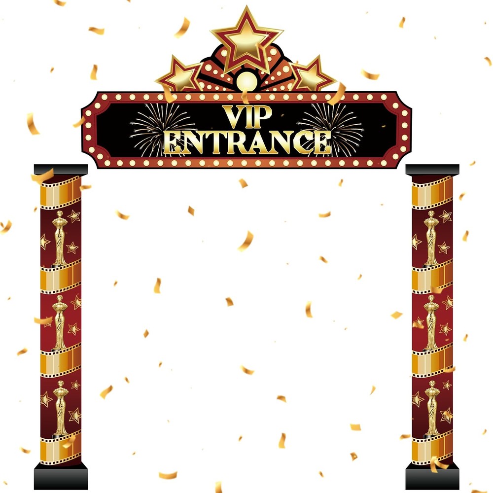 3pcs Casino Theme Party Decorations, VIP Passage Decoration Movie Night Decor…