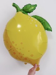 5Pcs Yellow Pink Lemon & Peach Balloons with Leaves/Lemon Party Decor for Lem…