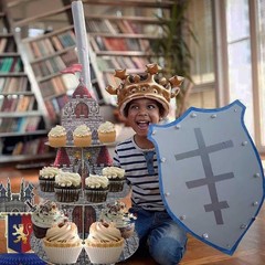 Medieval Castle Cupcake Stand Medieval Knight Birthday Party Decorations 3 Tiere