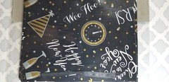 New Year’s Banner Glitter CHEERS 2 Sided Design 6.5 Feet Celebrate Party Decor