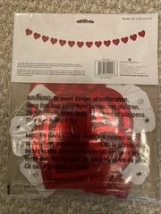 American Greetings 1 Party Banner 7.9 Feet Long Hearts Banner. New.