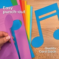70pcs Colorful Music Notes Cutouts Musical Party Decorations in 7 Designs, US…