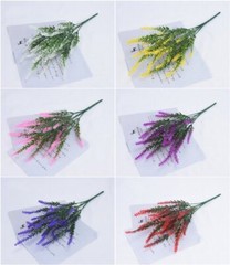 4pcs Artificial Lavender Plants Fake Flower Livingroom Life Atmosphere Decor