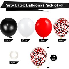 Black and Red Happy Birthday Decorations for Men Women Boys Girls, Red Birthd…