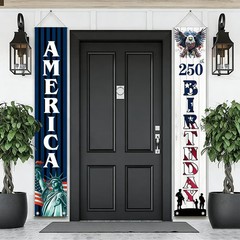 250th Anniversary USA Decorations Banners America Fourth of July Patriotic De…