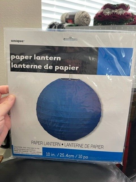 Unique Royal Blue 10″ Paper Lantern Party Decoration New!!!