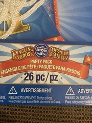 Ringling Bros. Barnum & Bailey 26 Piece Party Pack Blue New Sealed
