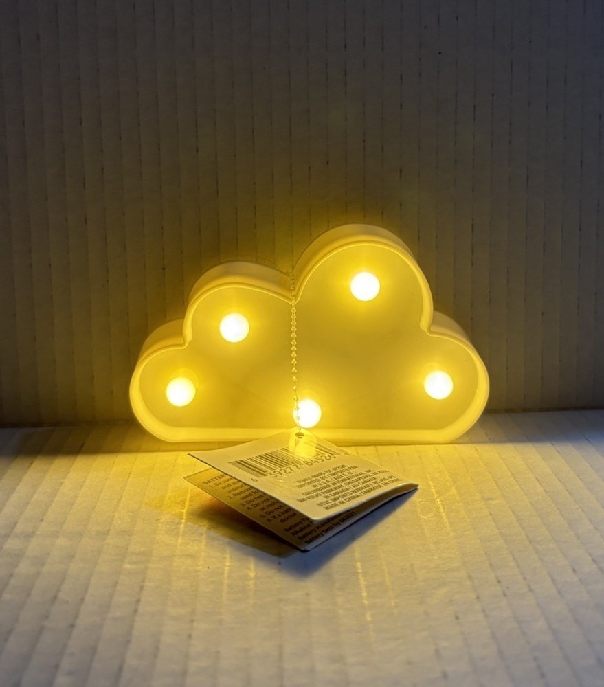 Cloud Marquee Light Plastic Decor Party White With White Lights