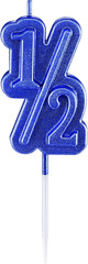 Half Birthday Candle 1/2 Year Old Cake Topper for Baby’S Half Year Old Birthday