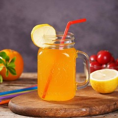 500 Pcs Colorful Flexible Disposable Plastic Drinking Straws.(0.23» diameter…