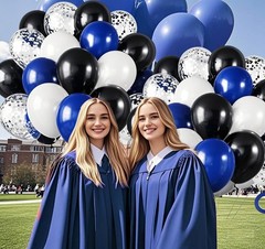 Graduation Party Decorations Blue White 2026/Blue Graduation Decorations Clas…